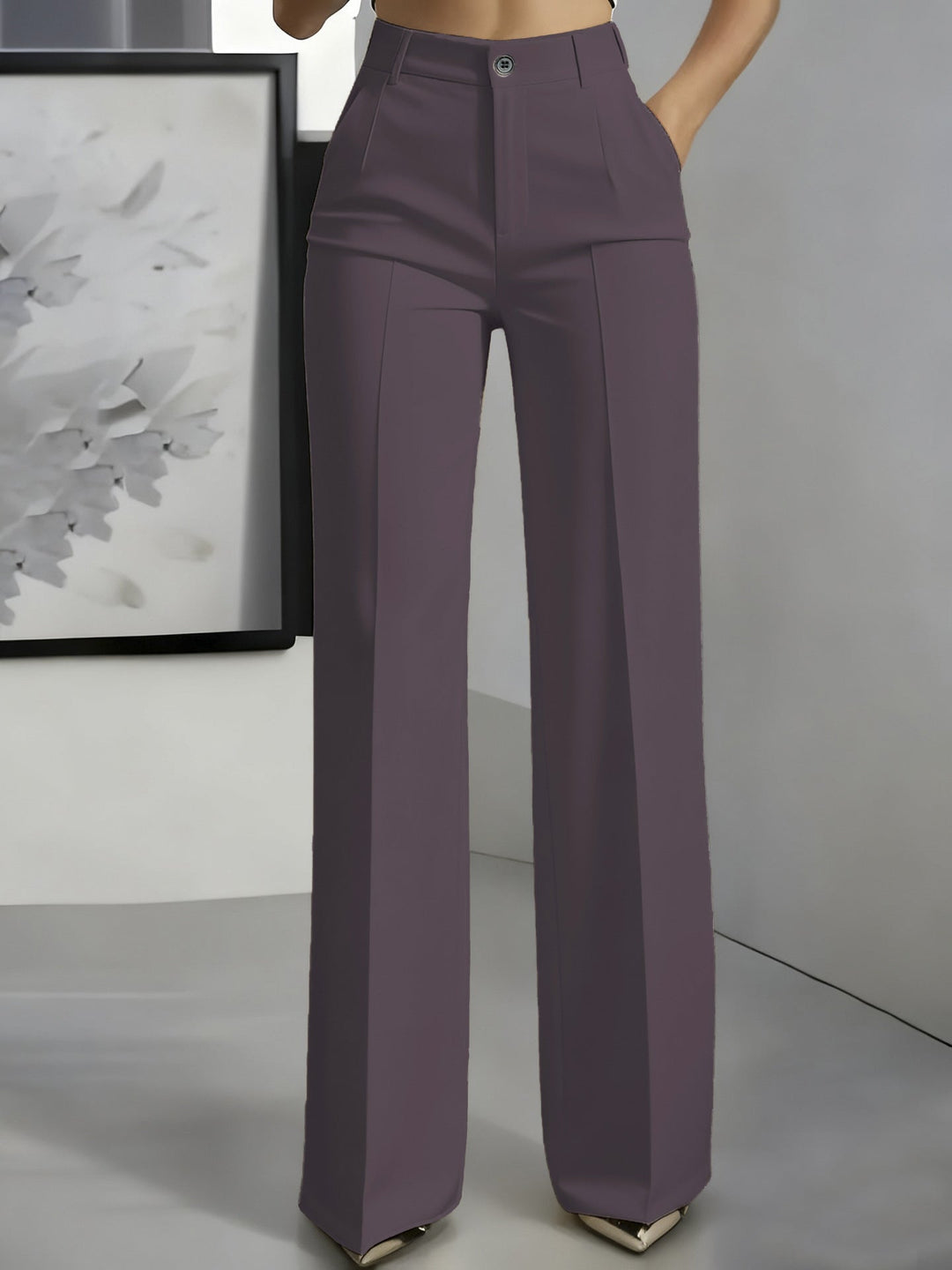 Romina | Bellissimi pantaloni elasticizzati a vita alta.