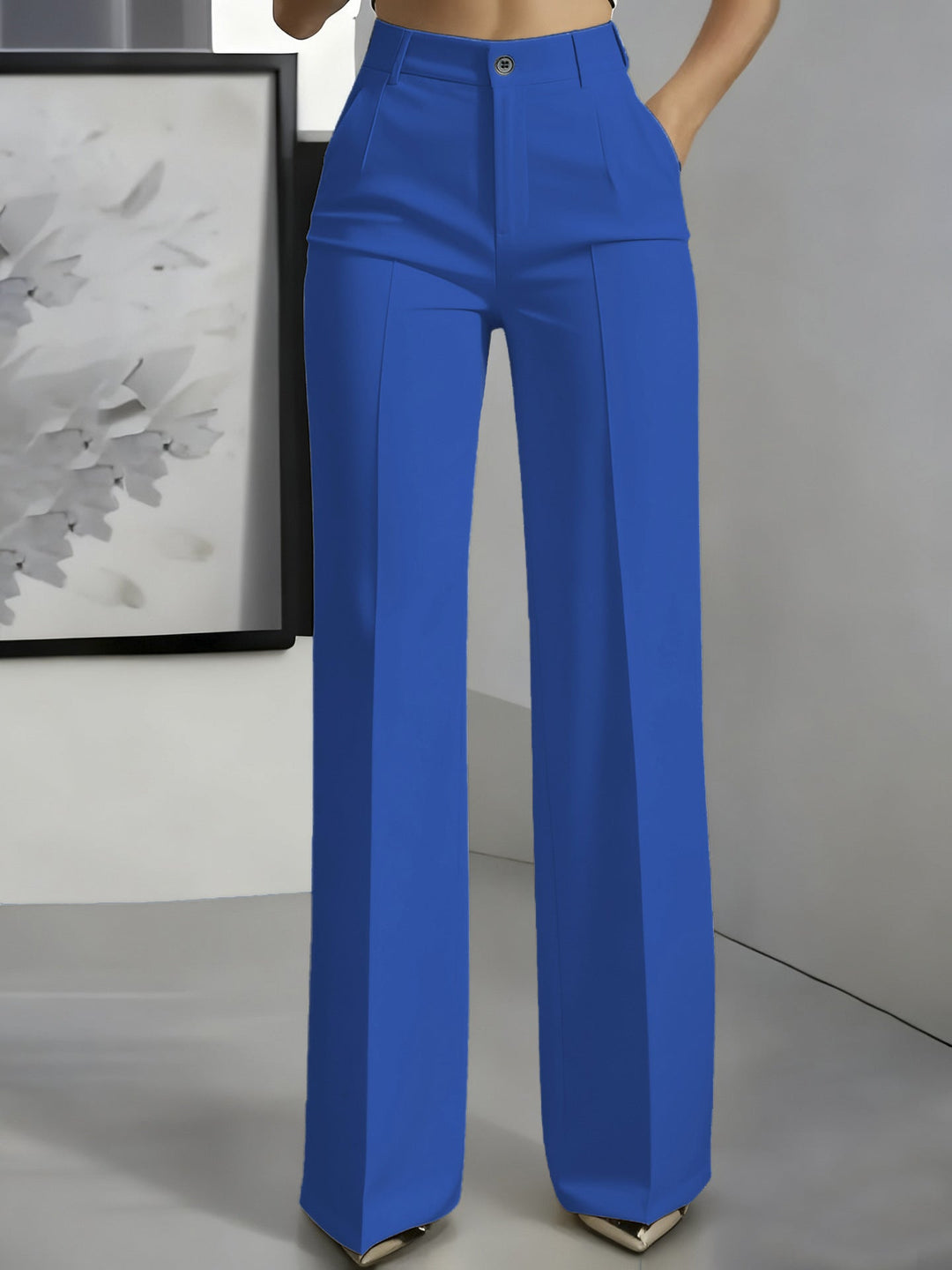 Romina | Bellissimi pantaloni elasticizzati a vita alta.