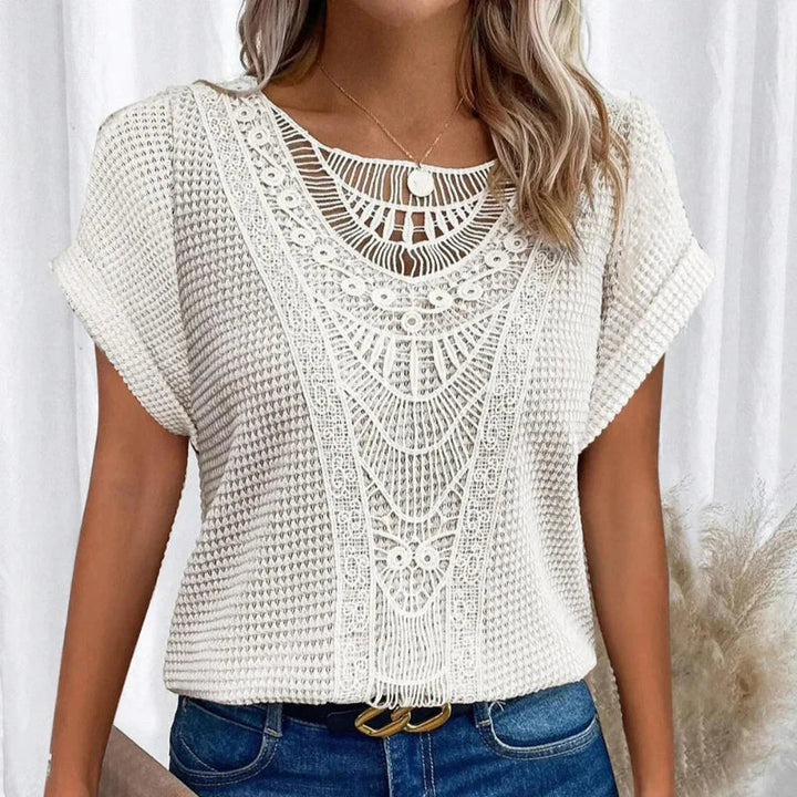 Verónica™ | Top elegante con dettagli in pizzo
