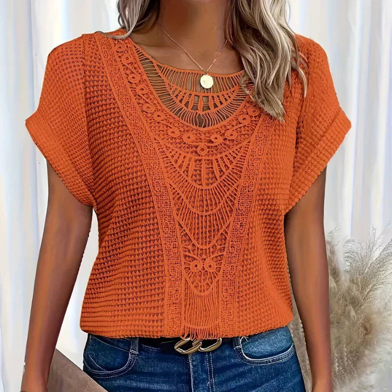 Verónica™ | Top elegante con dettagli in pizzo