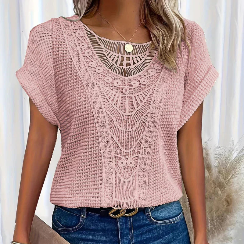 Verónica™ | Top elegante con dettagli in pizzo