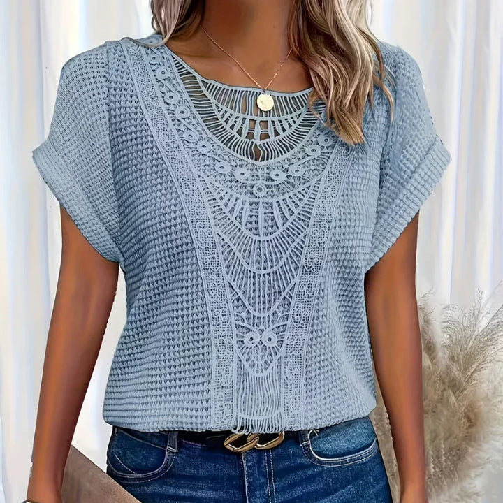 Verónica™ | Top elegante con dettagli in pizzo