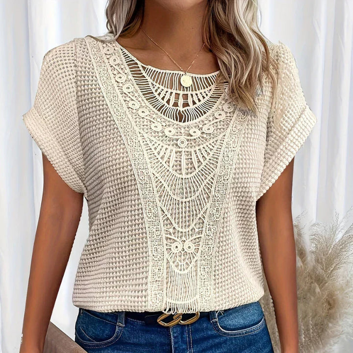 Verónica™ | Top elegante con dettagli in pizzo