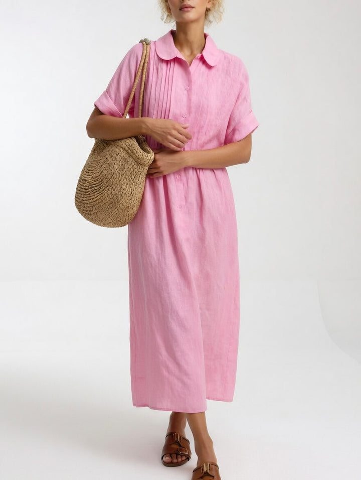 Margherita | Abito Chemisier Maxi in Cotone