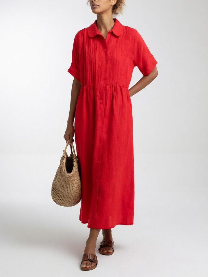 Margherita | Abito Chemisier Maxi in Cotone