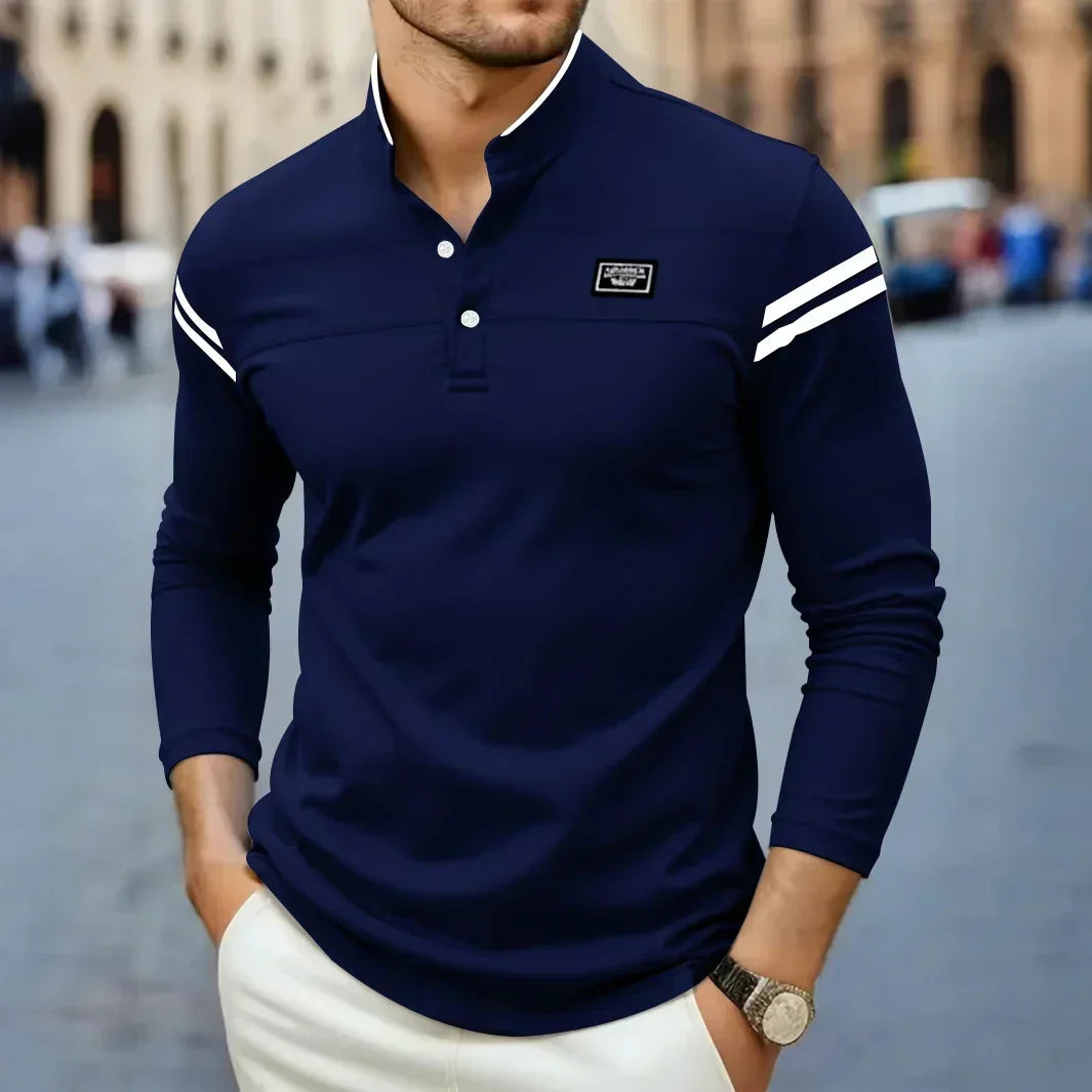 LAURENT MONACO | MAGLIA A MANICHE LUNGHE MODERNA PER UOMO
