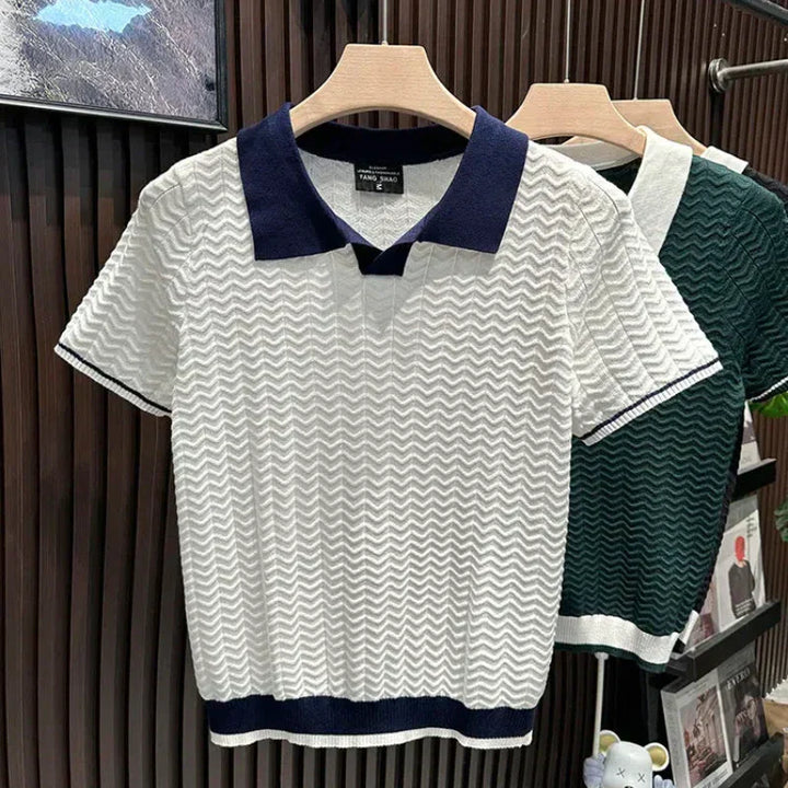 FRANCO MARINO | POLO SHIRT IN TESSUTO RICCIO DE