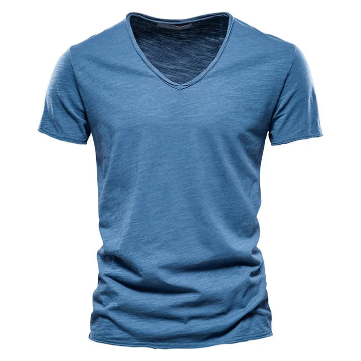 FRANCO MARINO | T-SHIRT COL V IN COTONE PER UOMO