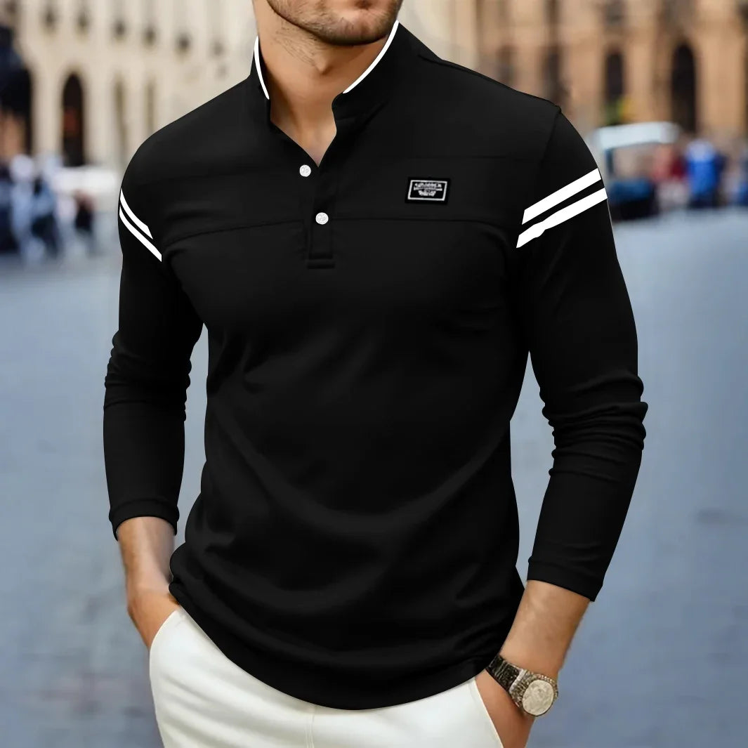 LAURENT MONACO | MAGLIA A MANICHE LUNGHE MODERNA PER UOMO