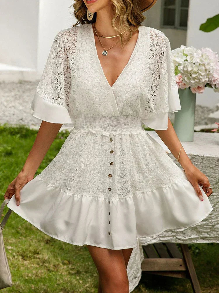 Carla – Abito boho in pizzo