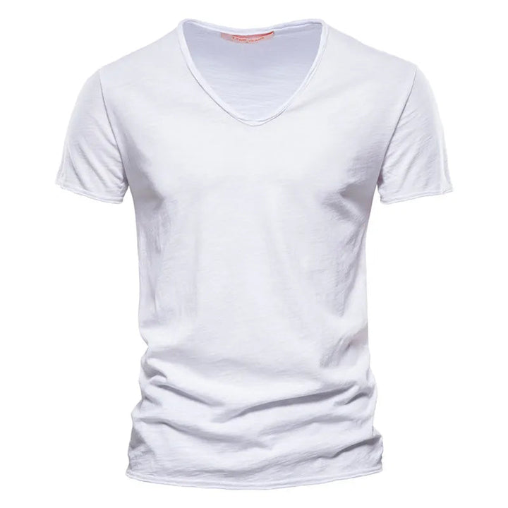 FRANCO MARINO | T-SHIRT COL V IN COTONE PER UOMO