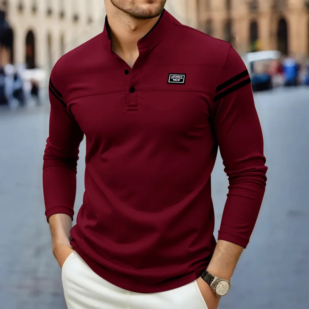 LAURENT MONACO | MAGLIA A MANICHE LUNGHE MODERNA PER UOMO