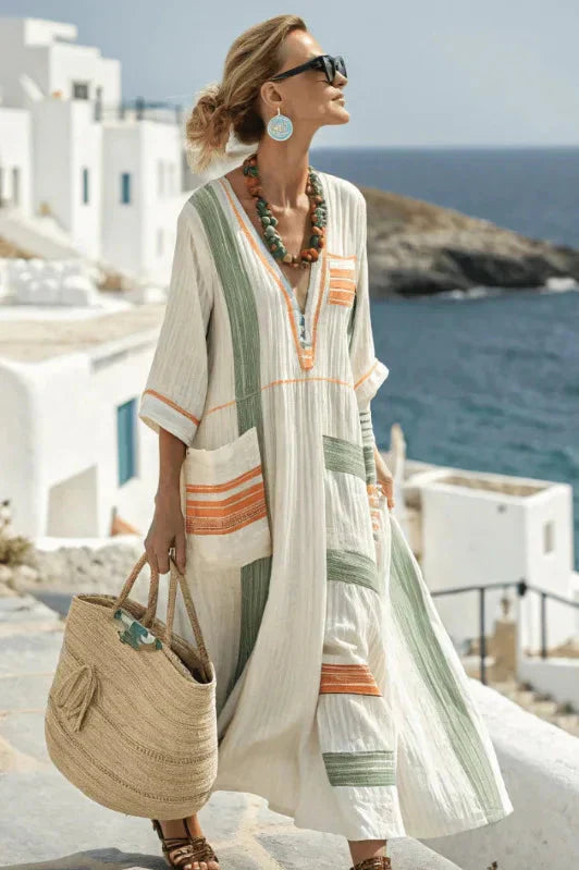 Allegra – Abito boho maxi estivo