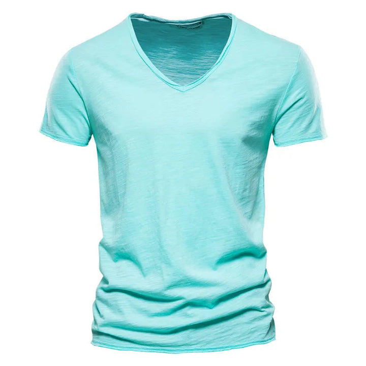 FRANCO MARINO | T-SHIRT COL V IN COTONE PER UOMO