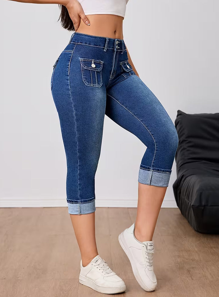 Capri | Pantaloni a tre quarti in denim