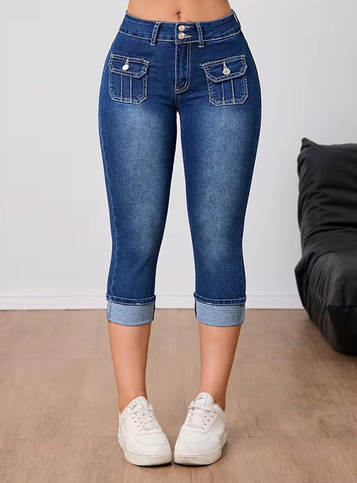 Capri | Pantaloni a tre quarti in denim