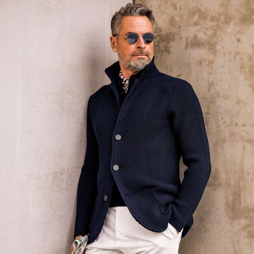 FRANCO MARINO | CARDIGAN IN MAGLIA SENZA TEMPO