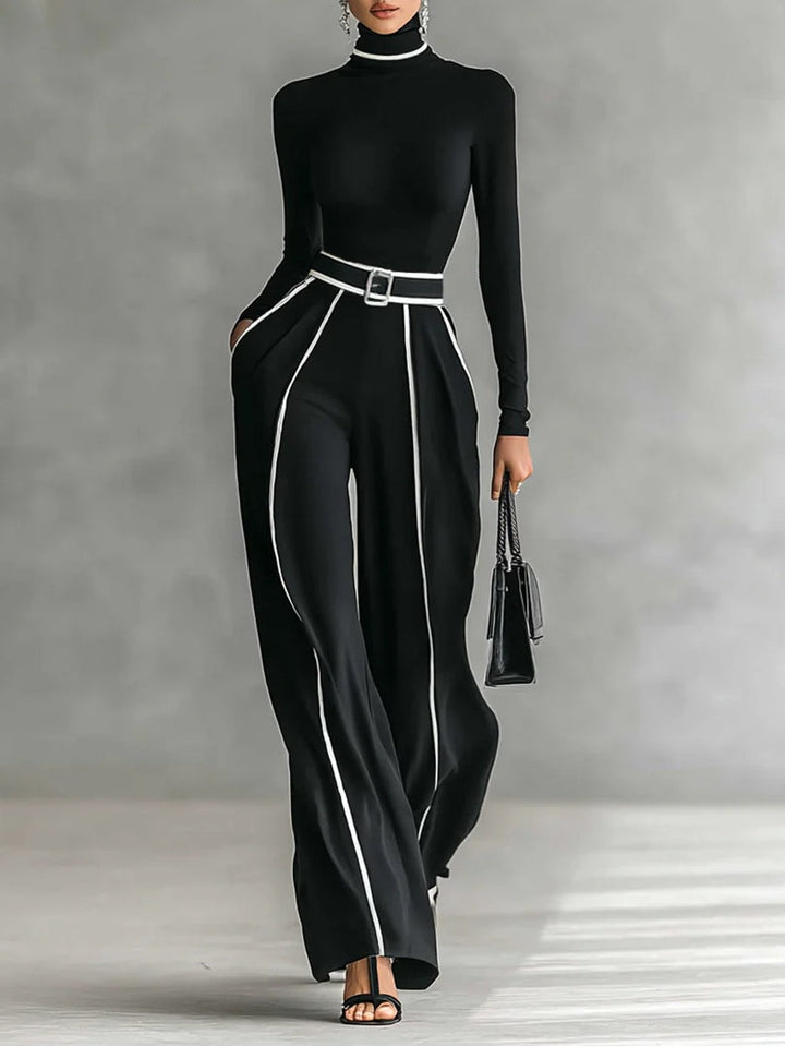 Nelena | Elegante completo composto da pantaloni e top.