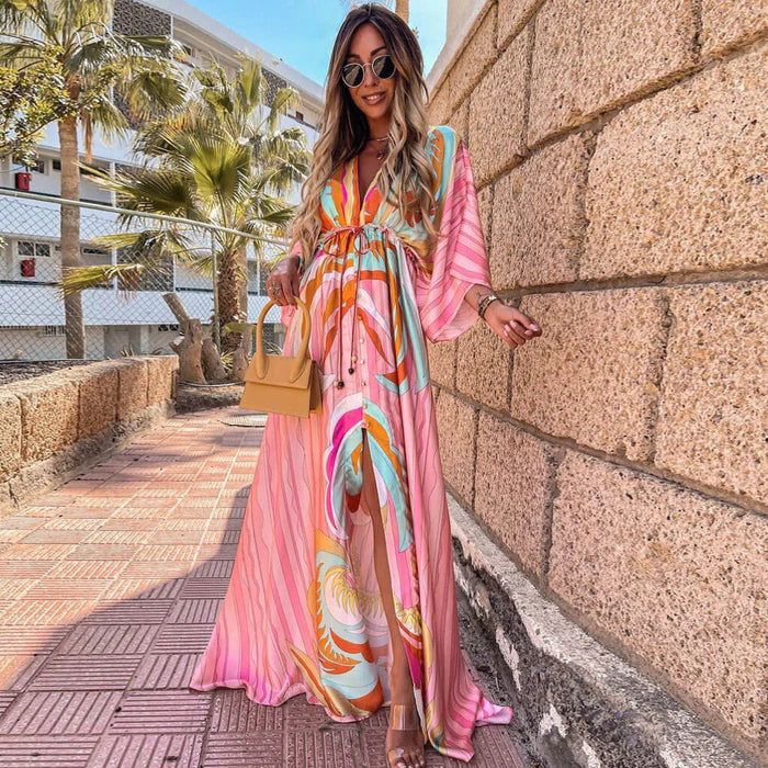 Daria – Abito boho caftano