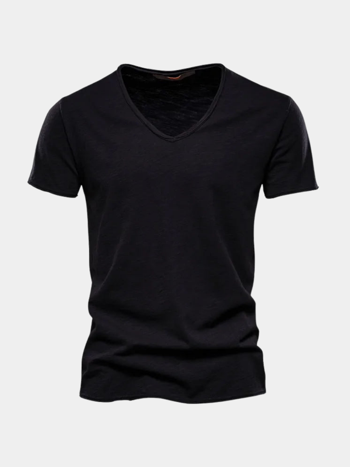 FRANCO MARINO | T-SHIRT COL V IN COTONE PER UOMO