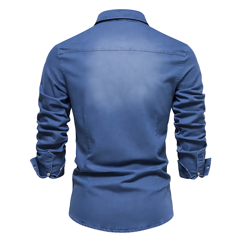 Enzo | Camicia in denim di cotone