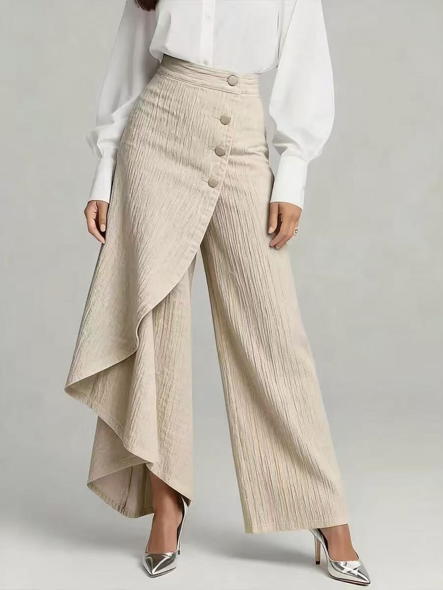 Felicia | Pantaloni originali con dettagli a balze.