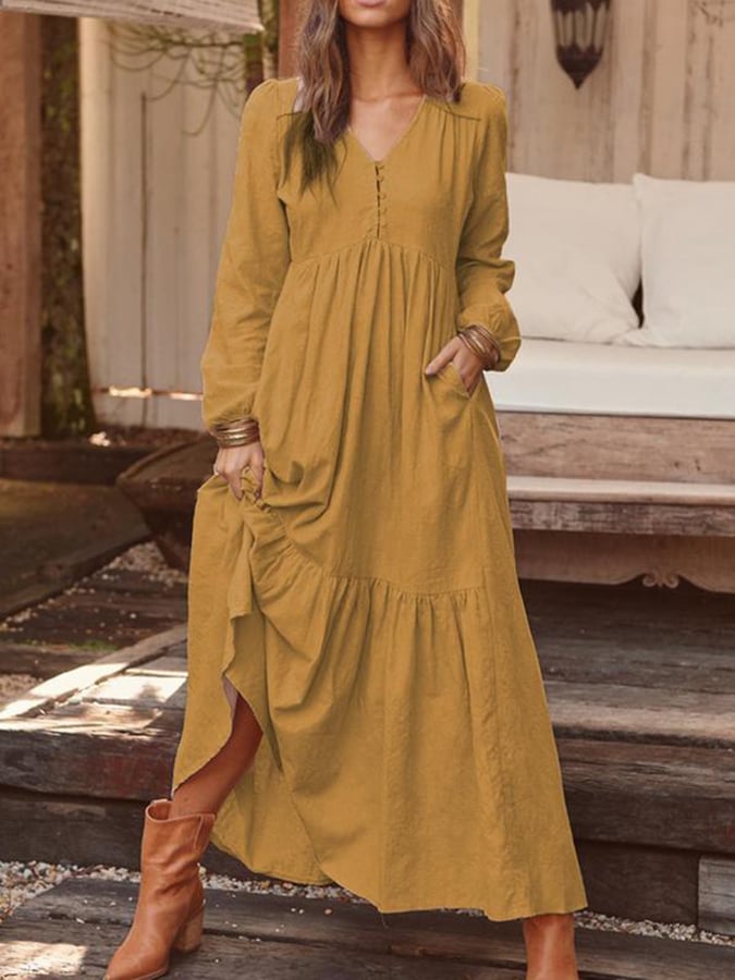 Camilla – Abito boho floreale