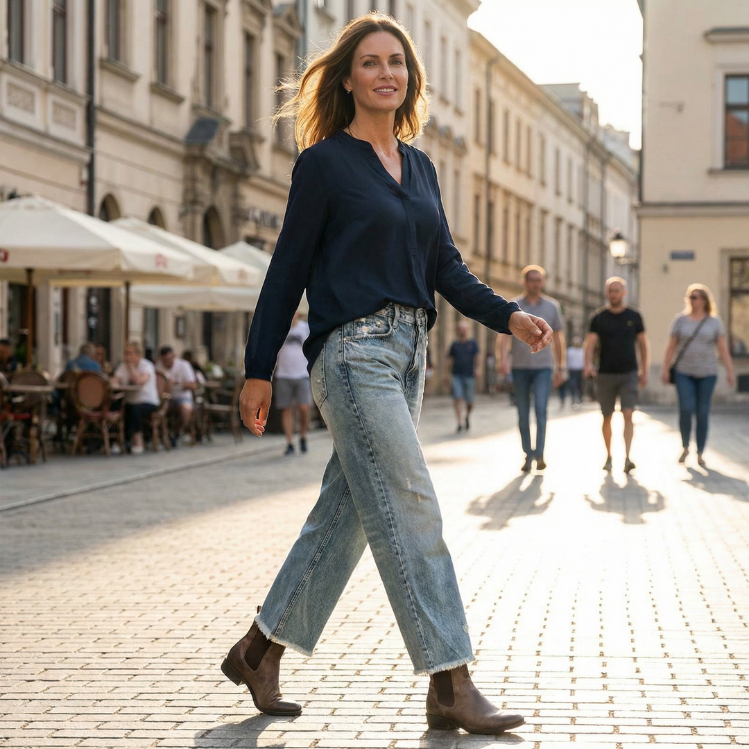 Danice | Jeans a gamba dritta dal taglio corto