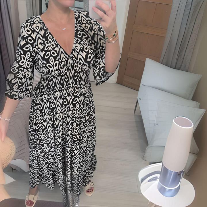 Livia – Abito boho stampato