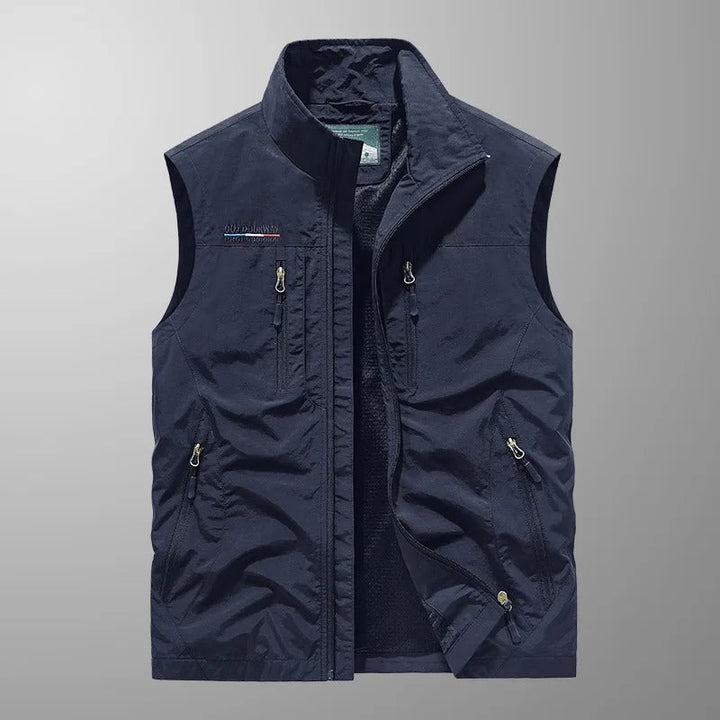 Vincent — Gilet Cargo Multitasche Traspirante