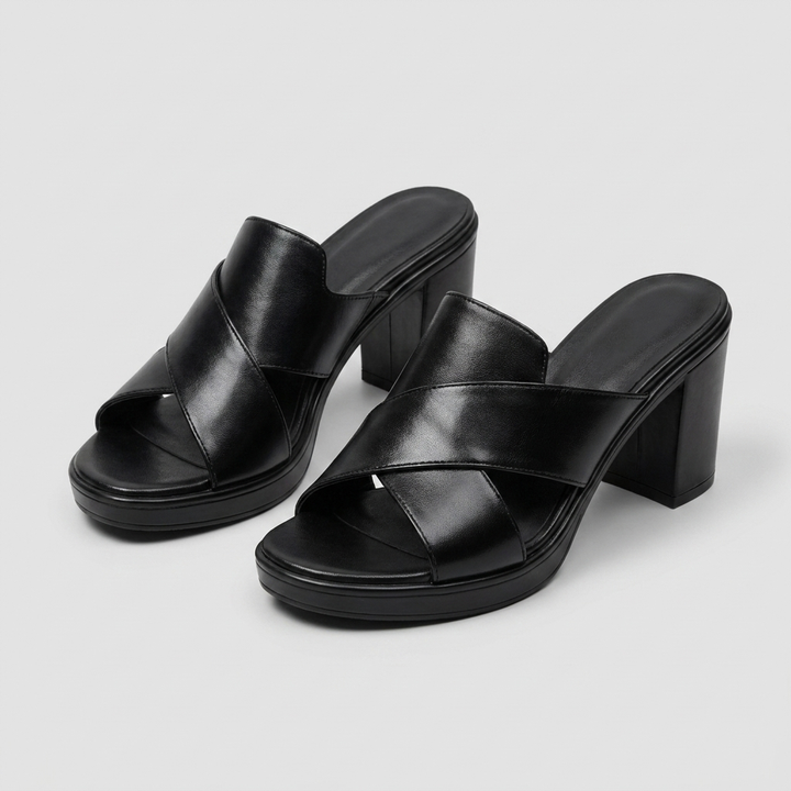 Darcy — Mules con Tacco a Blocco e Plateau