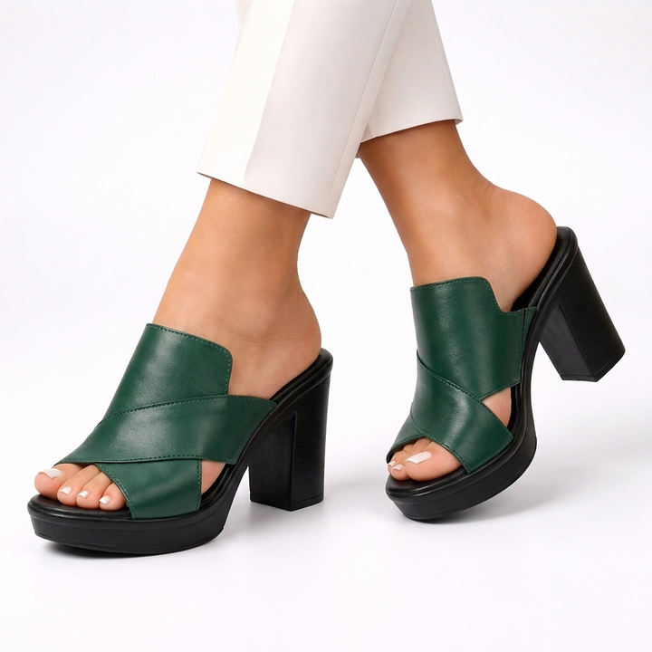 Darcy — Mules con Tacco a Blocco e Plateau