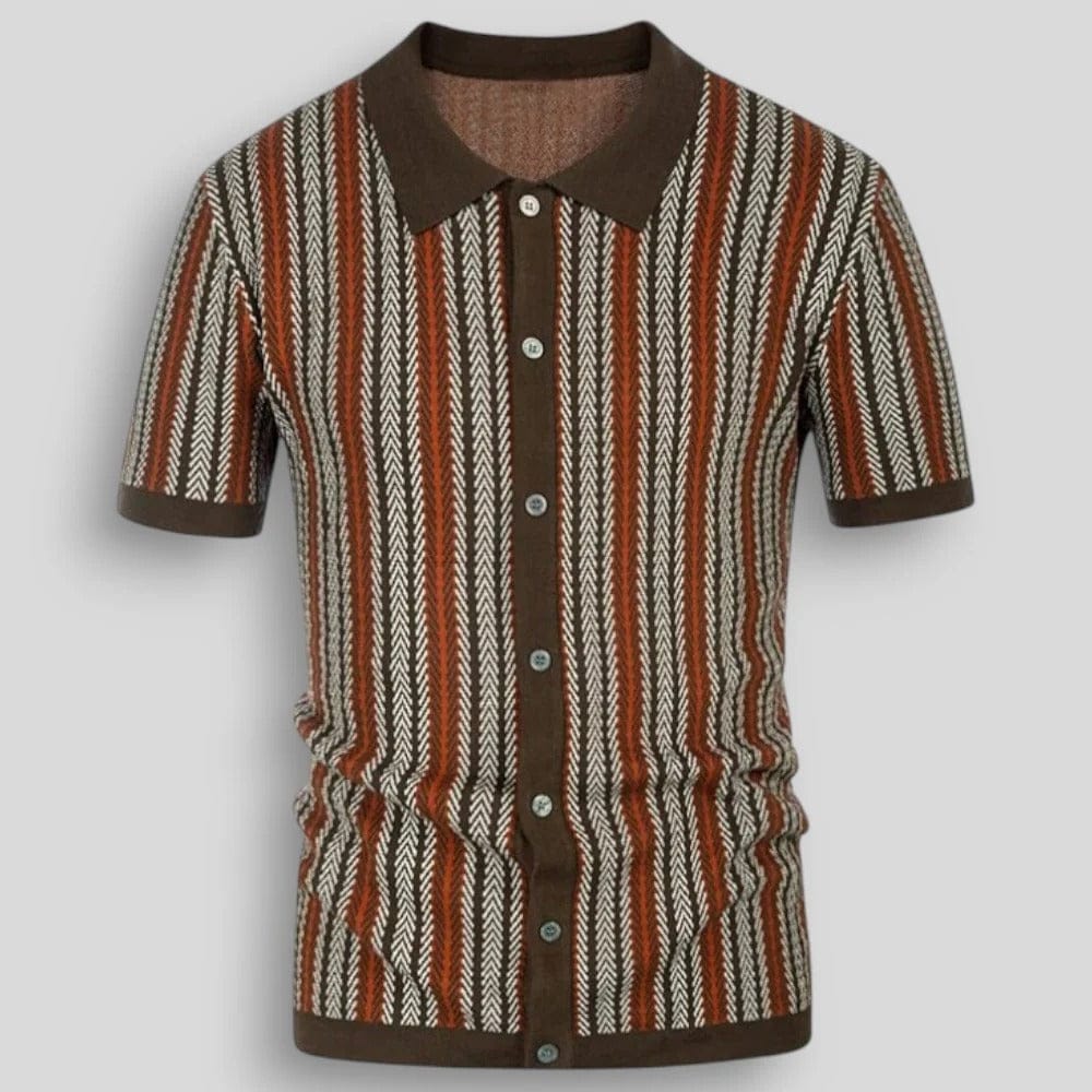 FRANCO MARINO | POLO A MAGLIA CHEVRON PER UOMO