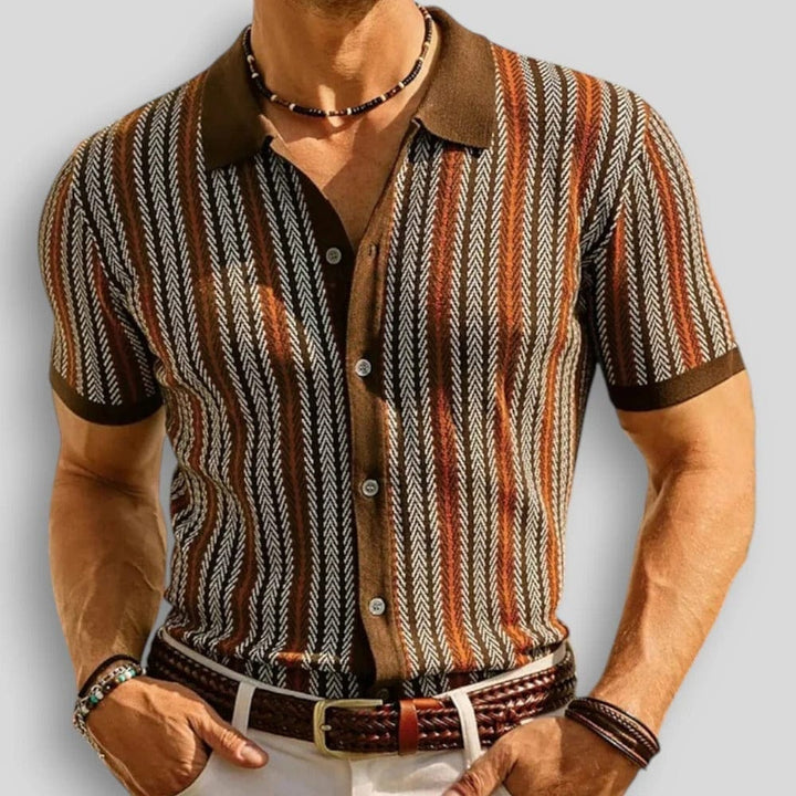 FRANCO MARINO | POLO A MAGLIA CHEVRON PER UOMO