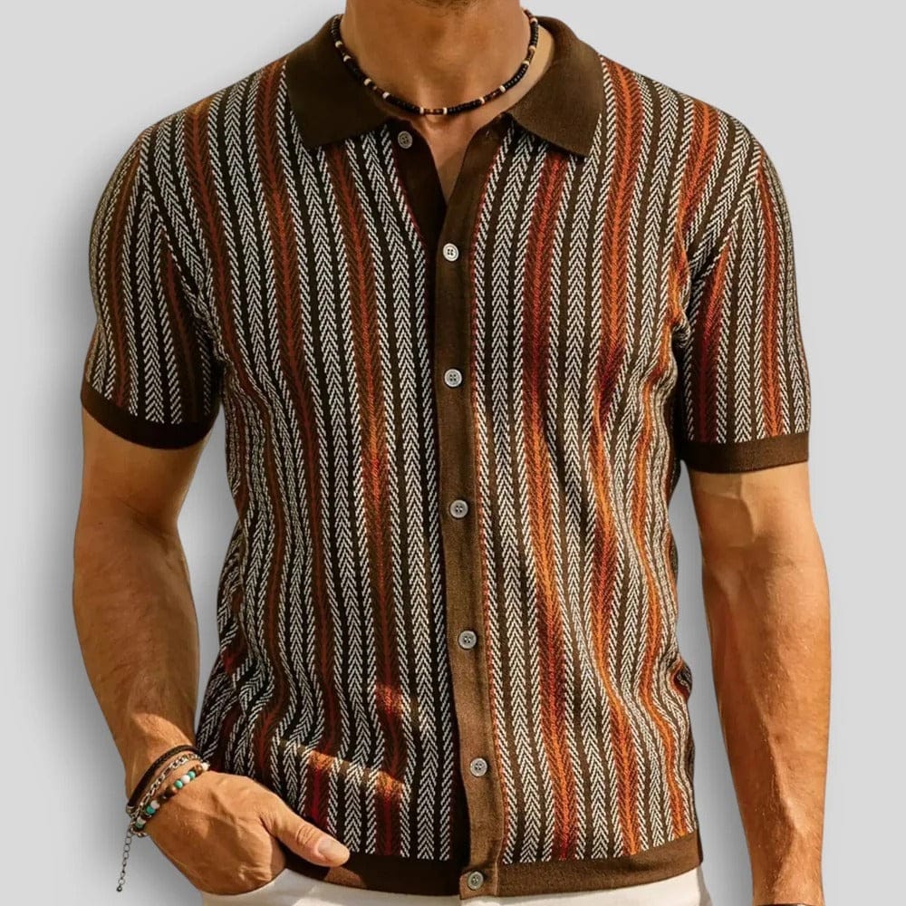 FRANCO MARINO | POLO A MAGLIA CHEVRON PER UOMO