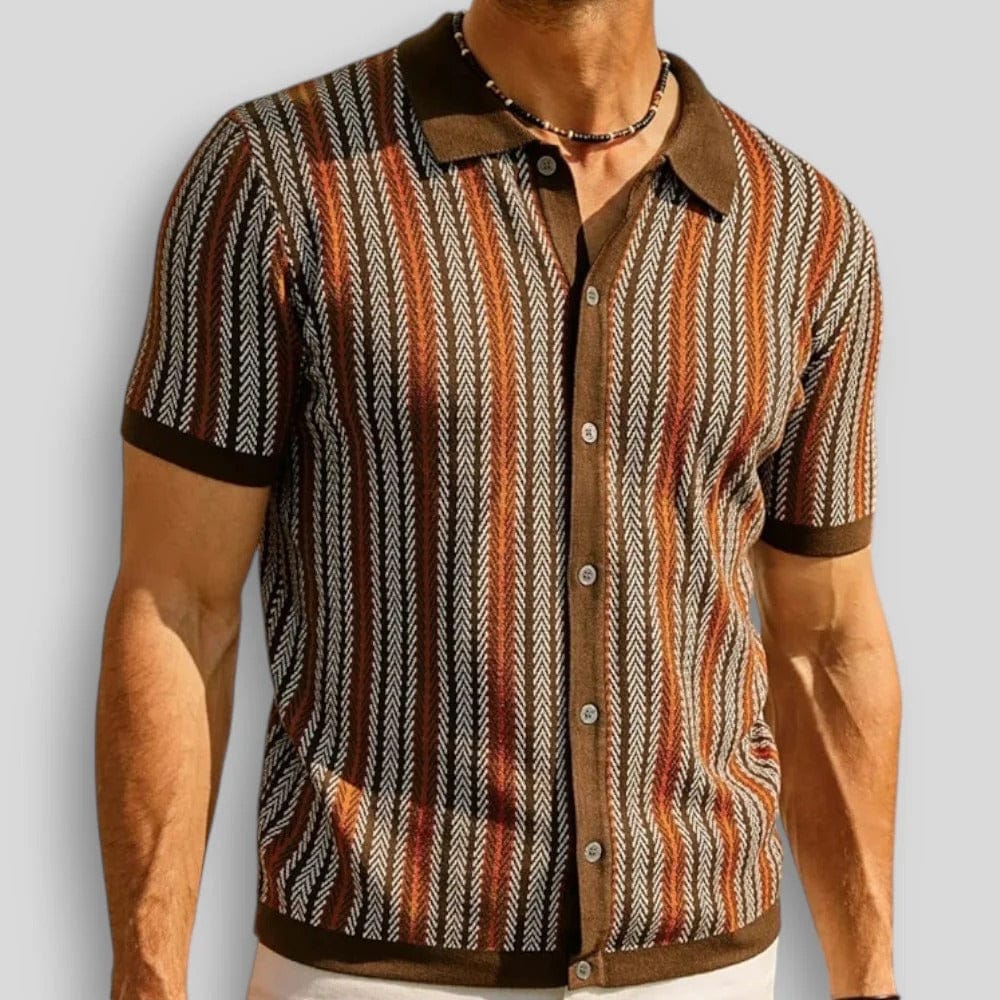 FRANCO MARINO | POLO A MAGLIA CHEVRON PER UOMO