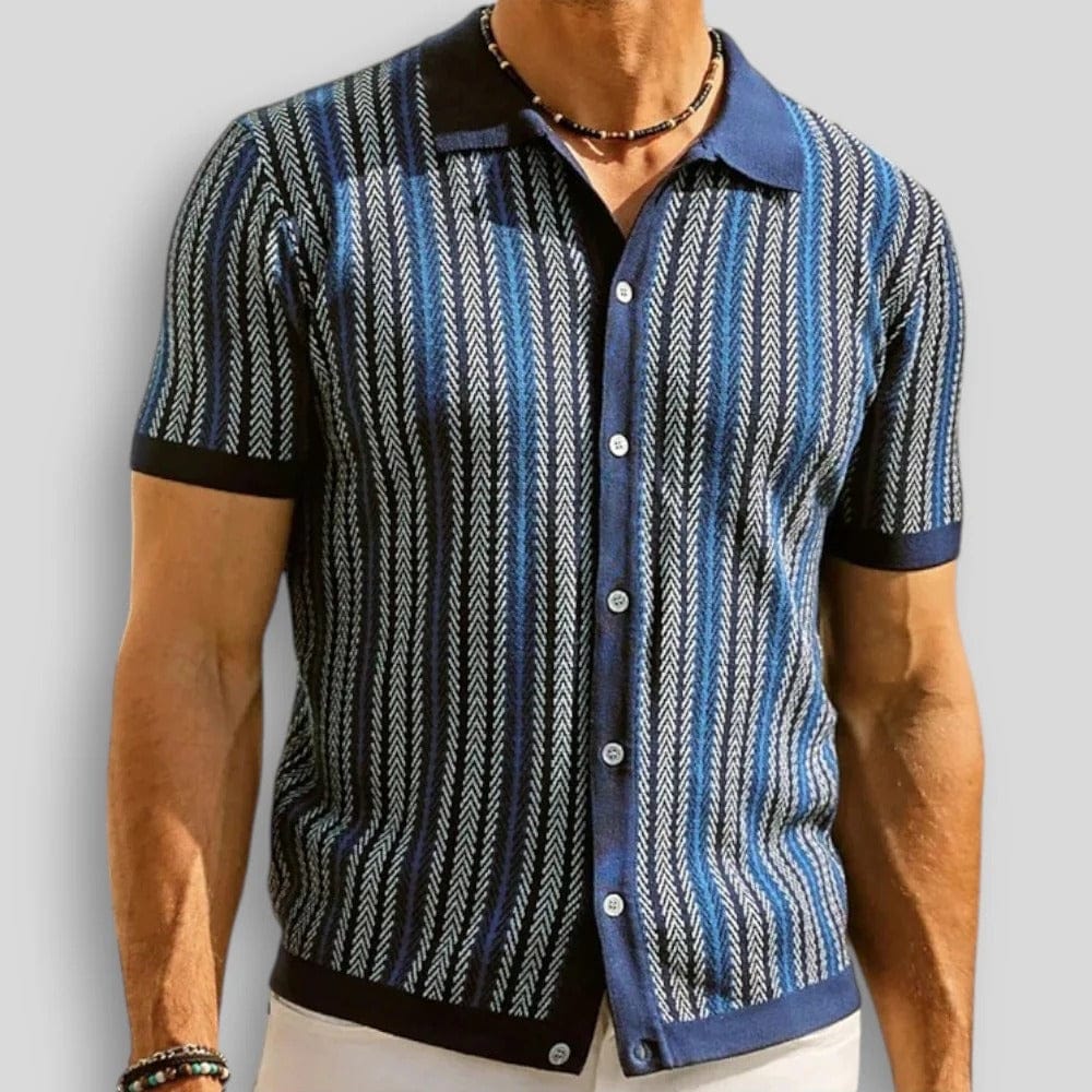 FRANCO MARINO | POLO A MAGLIA CHEVRON PER UOMO