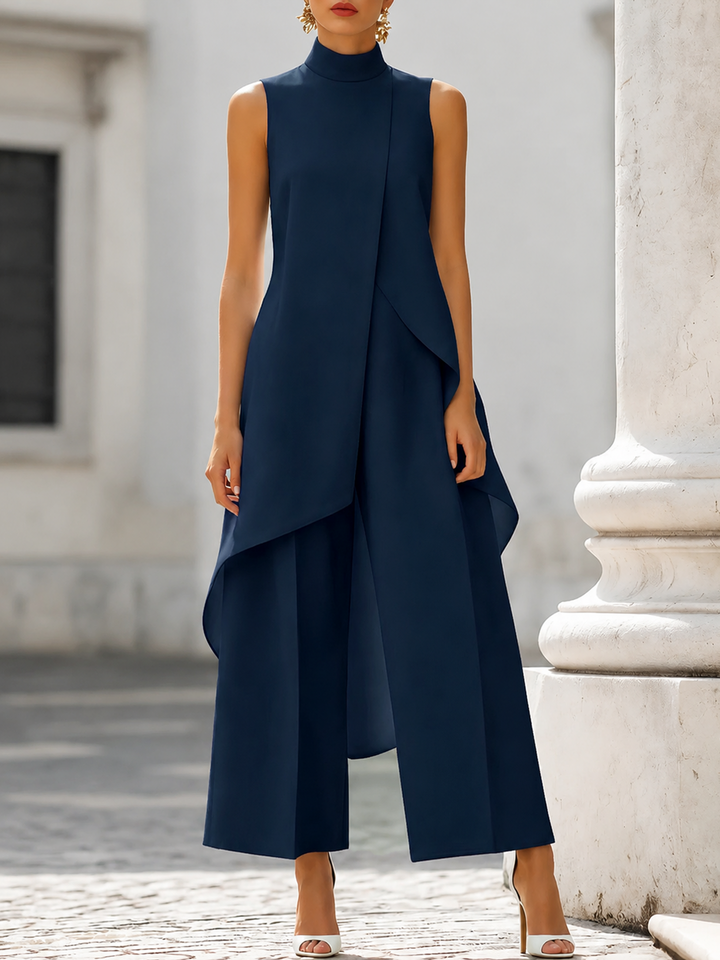 Aurora — Completo Elegante con Pannello Drappeggiato