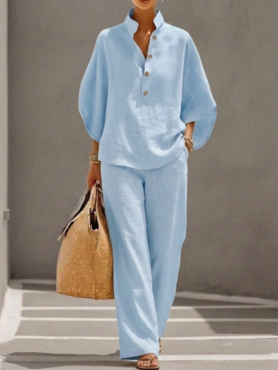 Mariel | Completo Leggero in Cotone e Lino