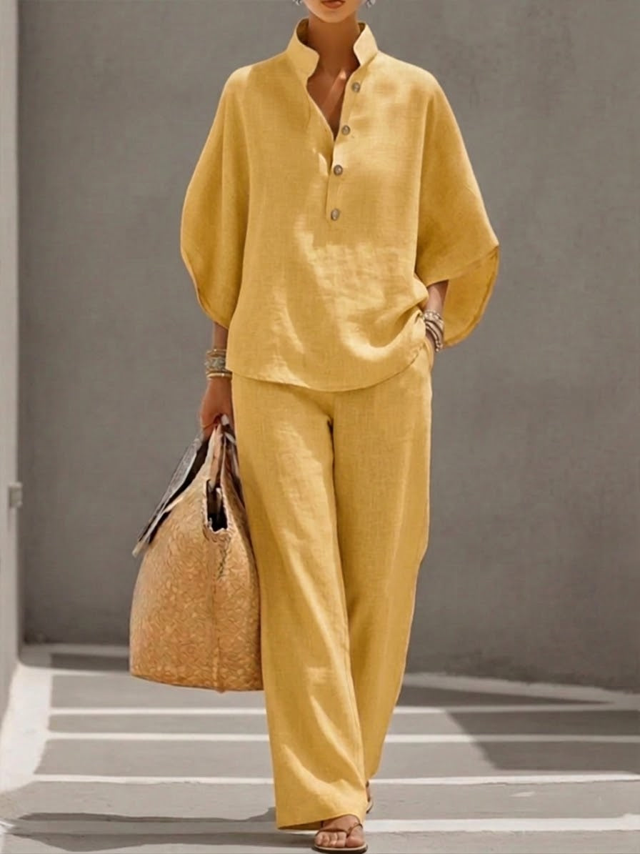 Mariel | Completo Leggero in Cotone e Lino