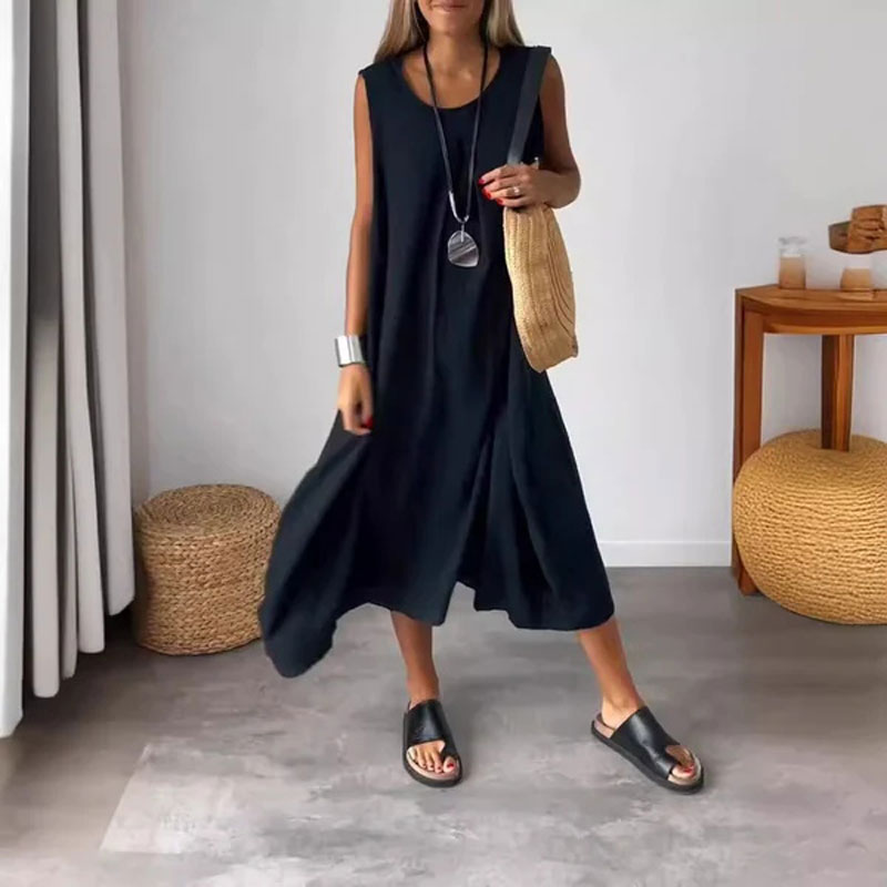 Amelia – Abito boho smanicato