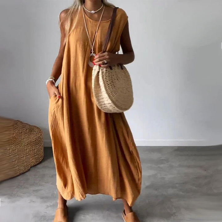 Amelia – Abito boho smanicato