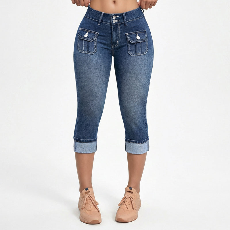 Capri | Pantaloni a tre quarti in denim