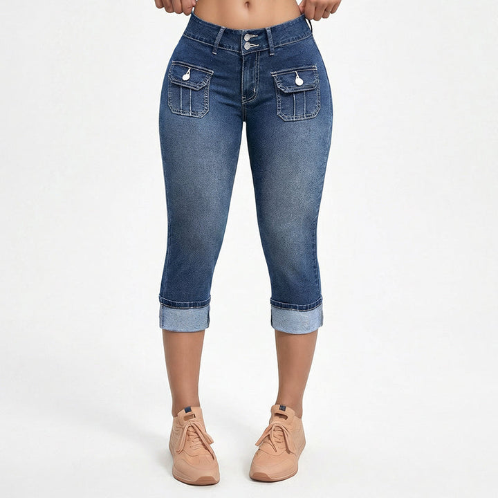 Capri | Pantaloni a tre quarti in denim
