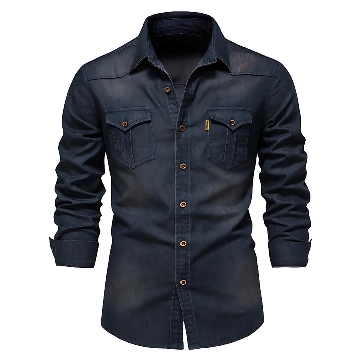 Enzo | Camicia in denim di cotone