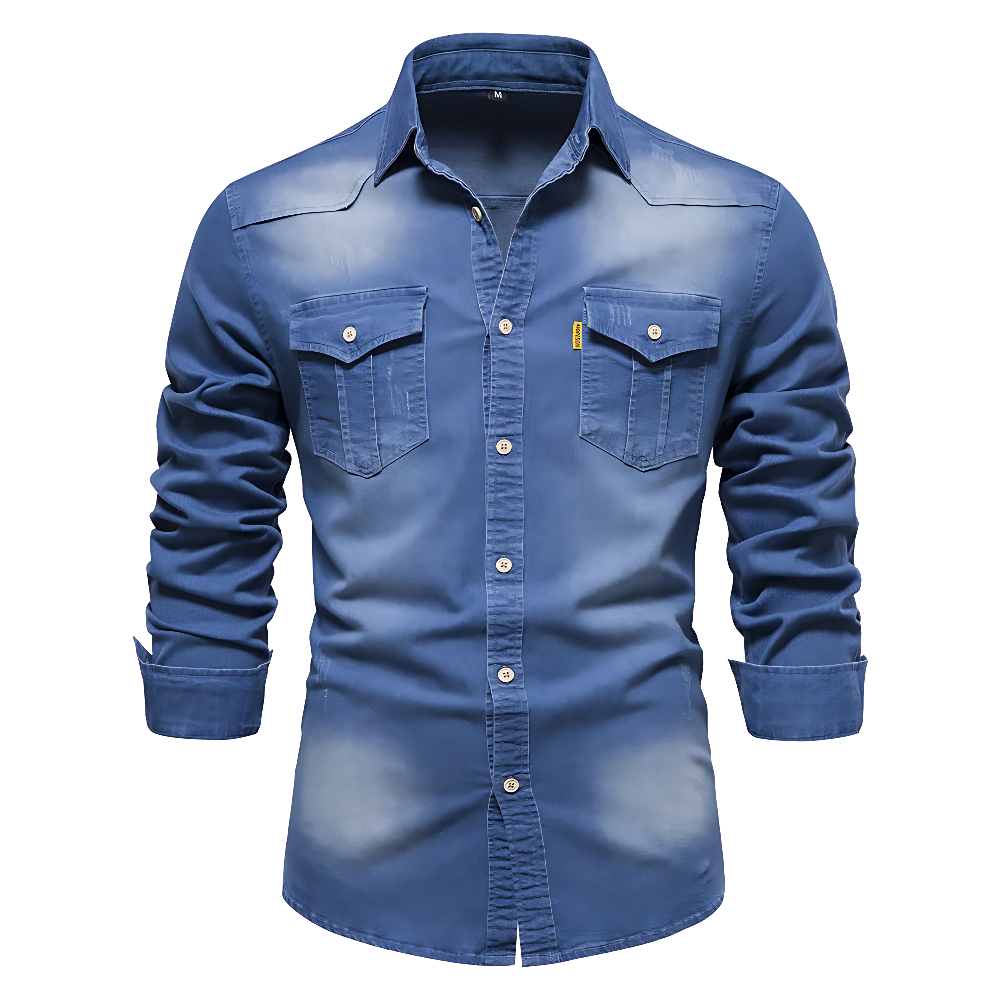 Enzo | Camicia in denim di cotone