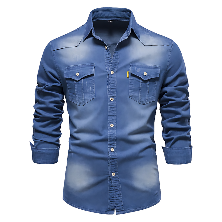 Enzo | Camicia in denim di cotone